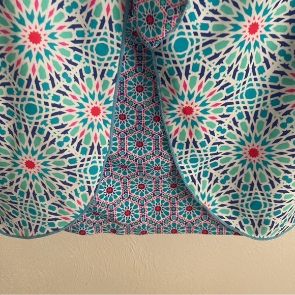 Ocean Avenue swimwear mosaic peek tankini top NWT size large adjustable straps - Picture 14 of 14